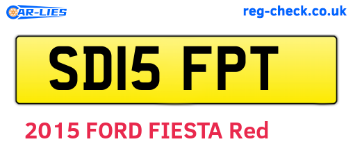 SD15FPT are the vehicle registration plates.