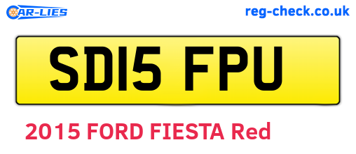 SD15FPU are the vehicle registration plates.