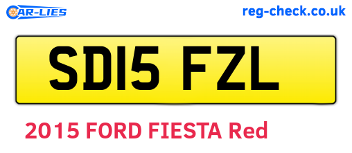 SD15FZL are the vehicle registration plates.