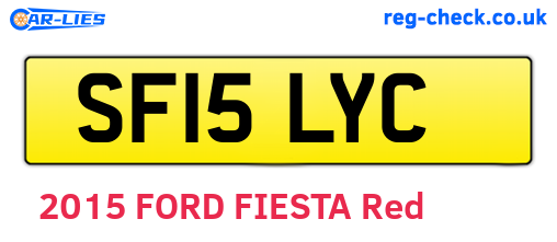 SF15LYC are the vehicle registration plates.