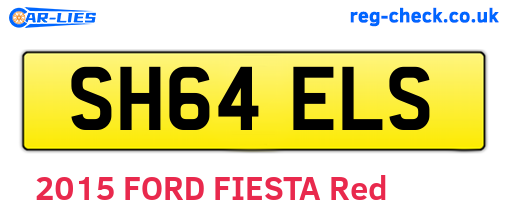 SH64ELS are the vehicle registration plates.