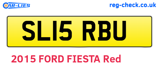 SL15RBU are the vehicle registration plates.