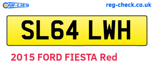 SL64LWH are the vehicle registration plates.