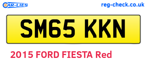 SM65KKN are the vehicle registration plates.