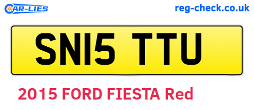 SN15TTU are the vehicle registration plates.