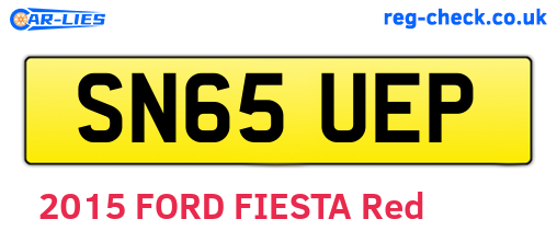 SN65UEP are the vehicle registration plates.