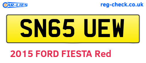 SN65UEW are the vehicle registration plates.