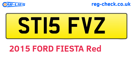 ST15FVZ are the vehicle registration plates.