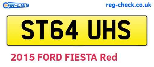 ST64UHS are the vehicle registration plates.