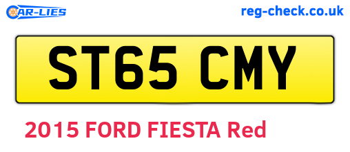 ST65CMY are the vehicle registration plates.