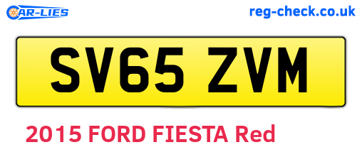 SV65ZVM are the vehicle registration plates.