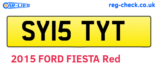 SY15TYT are the vehicle registration plates.