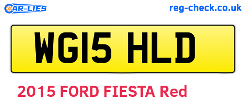 WG15HLD are the vehicle registration plates.