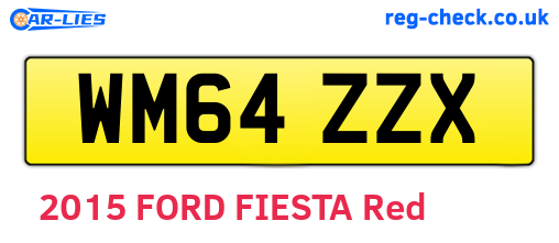 WM64ZZX are the vehicle registration plates.