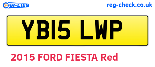 YB15LWP are the vehicle registration plates.