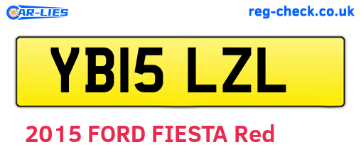 YB15LZL are the vehicle registration plates.