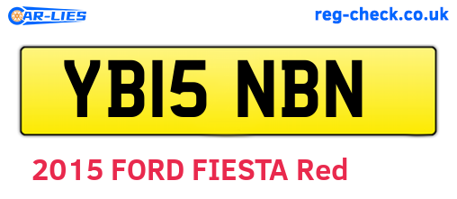 YB15NBN are the vehicle registration plates.