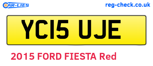 YC15UJE are the vehicle registration plates.