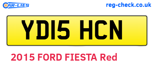 YD15HCN are the vehicle registration plates.