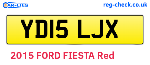 YD15LJX are the vehicle registration plates.