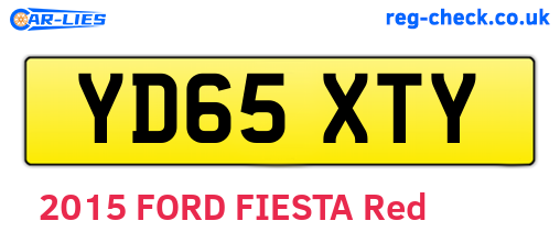 YD65XTY are the vehicle registration plates.