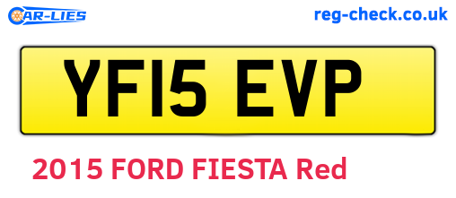 YF15EVP are the vehicle registration plates.