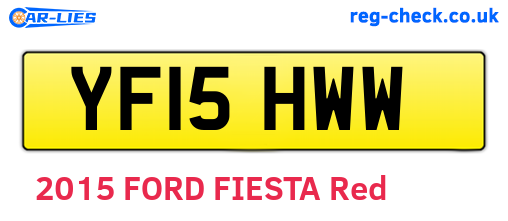 YF15HWW are the vehicle registration plates.