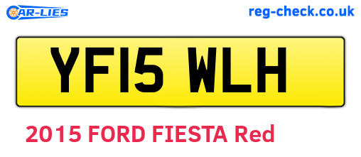 YF15WLH are the vehicle registration plates.