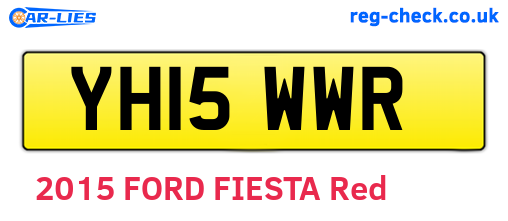 YH15WWR are the vehicle registration plates.