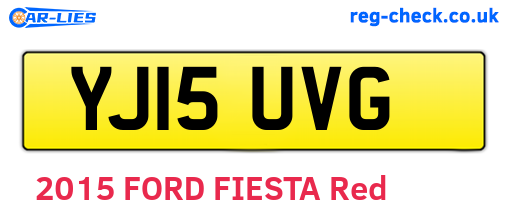 YJ15UVG are the vehicle registration plates.