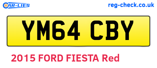 YM64CBY are the vehicle registration plates.
