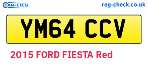 YM64CCV are the vehicle registration plates.