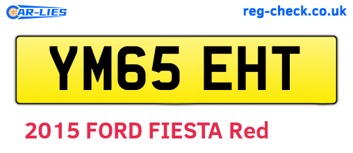 YM65EHT are the vehicle registration plates.