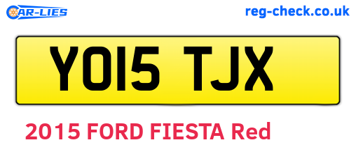 YO15TJX are the vehicle registration plates.