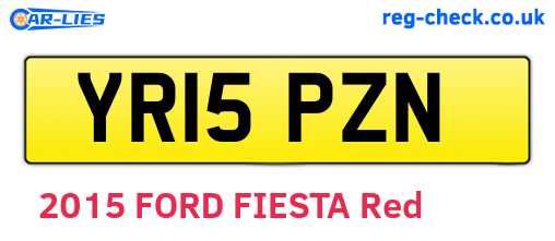 YR15PZN are the vehicle registration plates.