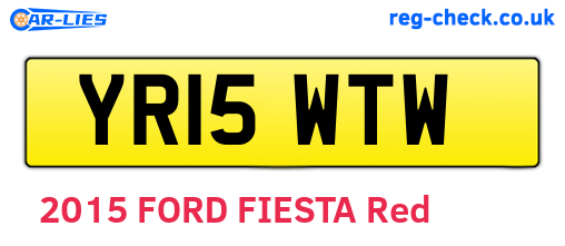 YR15WTW are the vehicle registration plates.