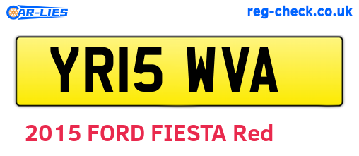 YR15WVA are the vehicle registration plates.