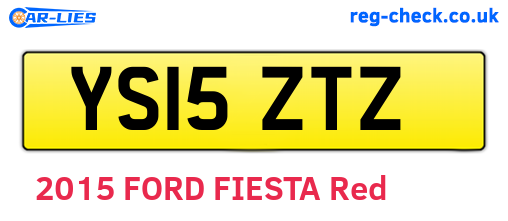 YS15ZTZ are the vehicle registration plates.