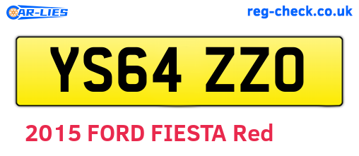 YS64ZZO are the vehicle registration plates.
