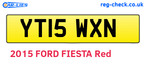 YT15WXN are the vehicle registration plates.