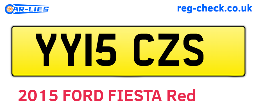YY15CZS are the vehicle registration plates.
