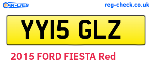 YY15GLZ are the vehicle registration plates.