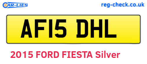AF15DHL are the vehicle registration plates.