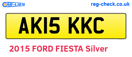 AK15KKC are the vehicle registration plates.