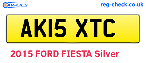 AK15XTC are the vehicle registration plates.