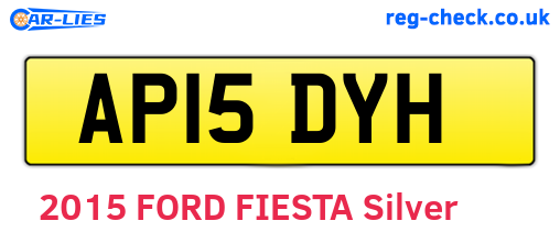 AP15DYH are the vehicle registration plates.