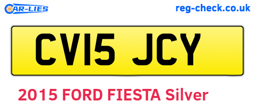 CV15JCY are the vehicle registration plates.