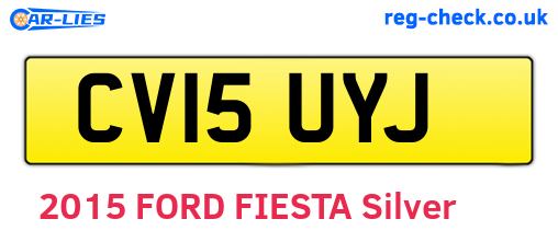 CV15UYJ are the vehicle registration plates.