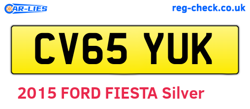 CV65YUK are the vehicle registration plates.