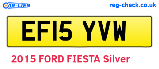 EF15YVW are the vehicle registration plates.